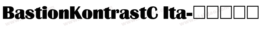 BastionKontrastC Ita字体转换